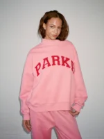 Parke Varsity Mockneck Pink