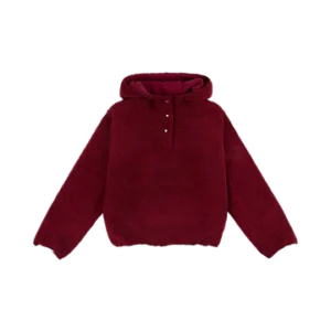 Parke Hooded Fleece Maroon